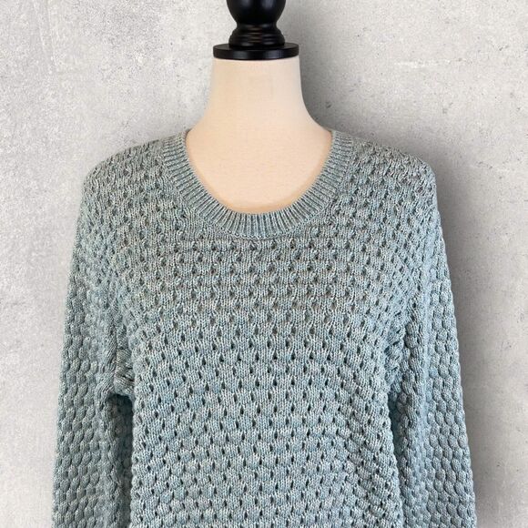 Victoria’s Secret Blue Sweater Chunky Knit Long Sleeve, Size S (no size tag) - Picture 2 of 10